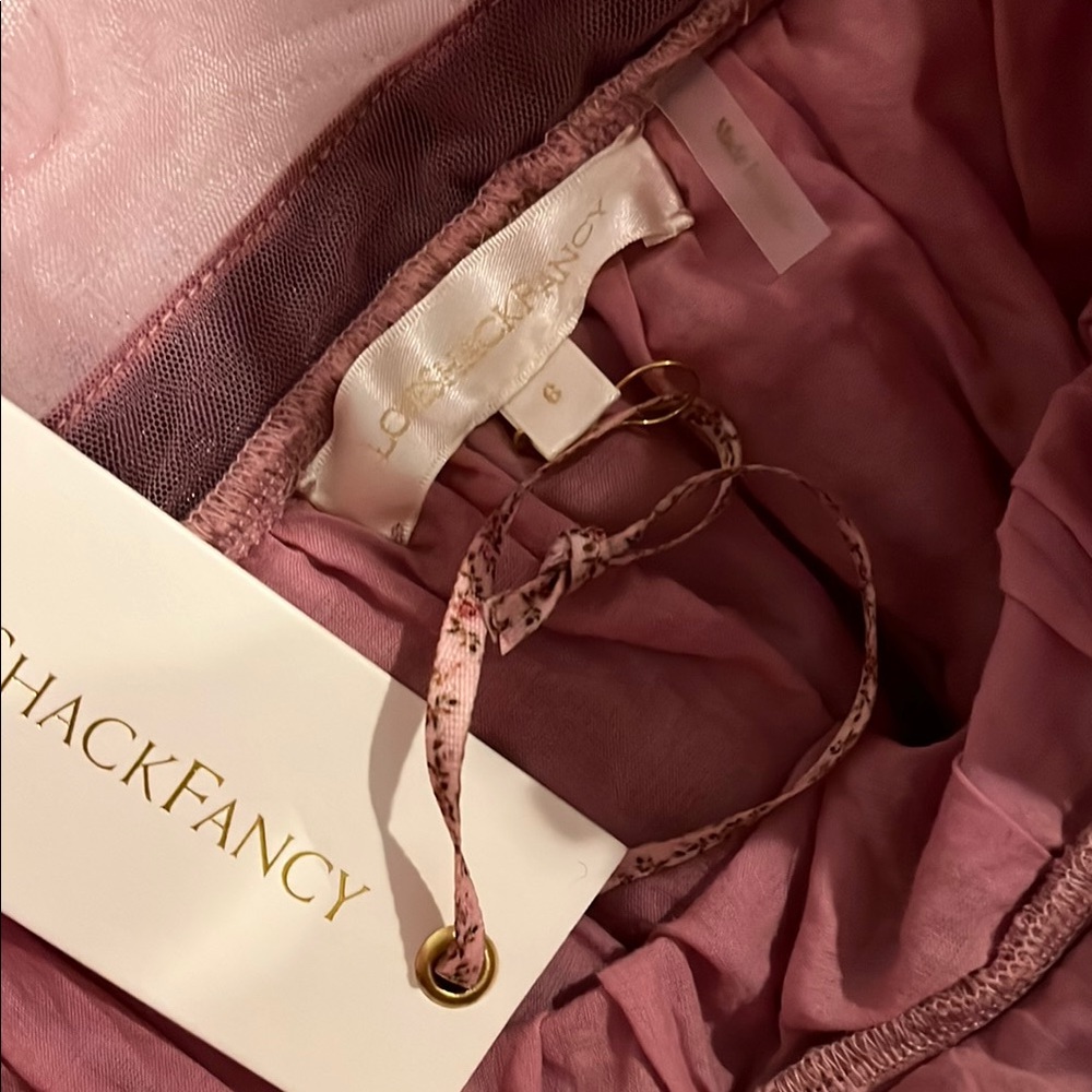 LoveShackFancy Macron Pink Tulle Gown - NWT - Picture 9 of 11